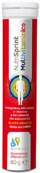 NUTRISPRINT MULTIVITAMINICO 20 COMPRESSE EFFERVESCENTI 80 G SENZA ZUCCHERO - Pharmaleader