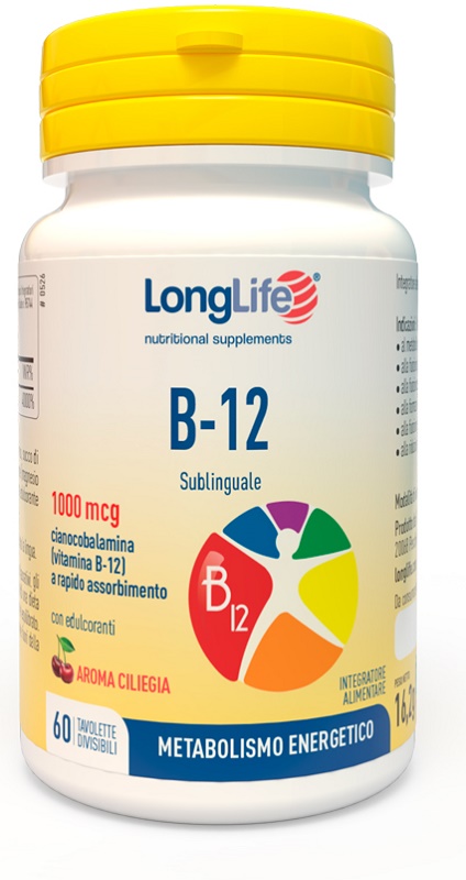 LONGLIFE B12 1000 MCG 60 TAVOLETTE - Pharmaleader