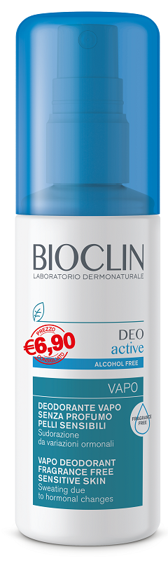 BIOCLIN DEO ACTIVE VAPO SENZA PROFUMO E SENZA ALCOOL PER PELLI SENSIBILI PROMO 100 ML - Pharmaleader