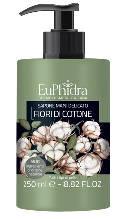 EUPHIDRA SAPONE LIQUIDO MANI COTONE IN FLACONE CON ETICHETTA DISPENSER - Pharmaleader