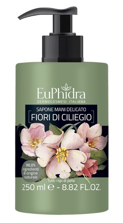 EUPHIDRA SAPONE LIQUIDO MANI CILIEGIO IN FLACONE CON ETICHETTA DISPENSER - Pharmaleader