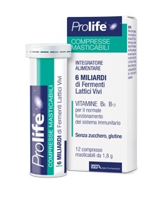 PROLIFE COMPRESSE MASTICABILI INTEGRATORE ALIMENTARE IN TUBETTO CON ASTUCCIO - Pharmaleader