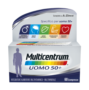 MULTICENTRUM UOMO 50+ 60 COMPRESSE - Pharmaleader