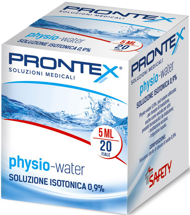 SOLUZIONE FISIOLOGICA PRONTEX PHYSIO ISOTONIC 20 FIALE DA 5 ML - Pharmaleader