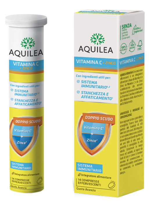 AQUILEA VITAMINA C 14 COMPRESSE EFFERVESCENTI - Pharmaleader