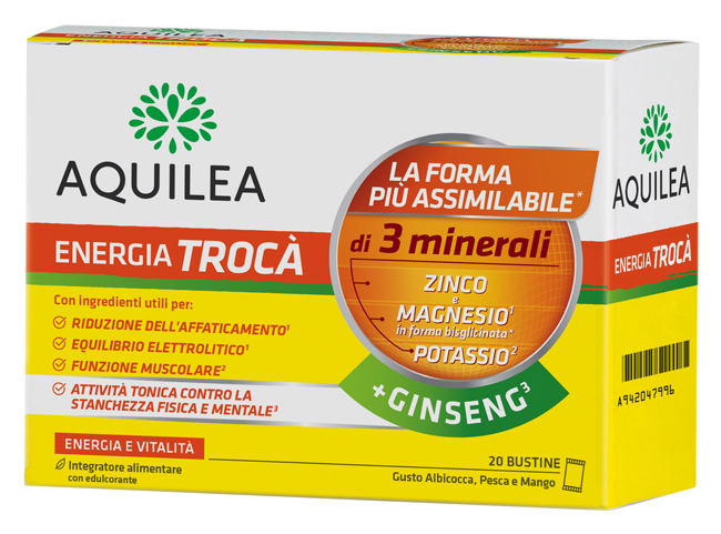 AQUILEA ENERGIA TROCA'+GINSENG 20 BUSTINE - Pharmaleader