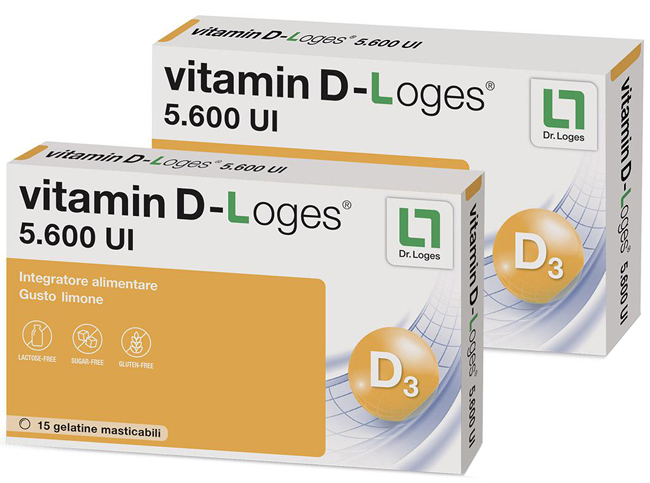 VITAMIN D-LOGES 30 GELATINE MASTICABILI GUSTO LIMONE 42 G - Pharmaleader