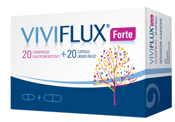 VIVIFLUX FORTE 20 COMPRESSE GASTRORESISTENTI + 20 CAPSULE LIQUID FILLER - Pharmaleader