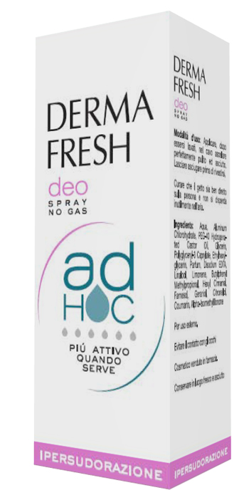 DERMAFRESH DEO SPRAY NO GAS AD HOC IPERSUDORAZIONE DEODORANTE 100 ML - Pharmaleader