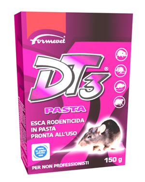 DT3 PASTA ESCA RODENTICIDA PRONTA ALL'USO 150 G - Pharmaleader