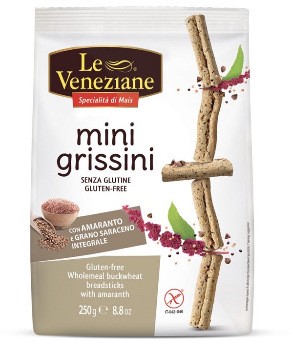 LE VENEZIANE MINIGRISSINI GRANO SARACENO INTEGRALE CON AMARANTO 250 G - Pharmaleader