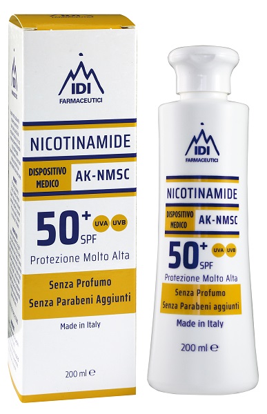 NICOTINAMIDE AK-NMSC 50+SPF PROTEZIONE MOLTO ALTA 200 ML - Pharmaleader