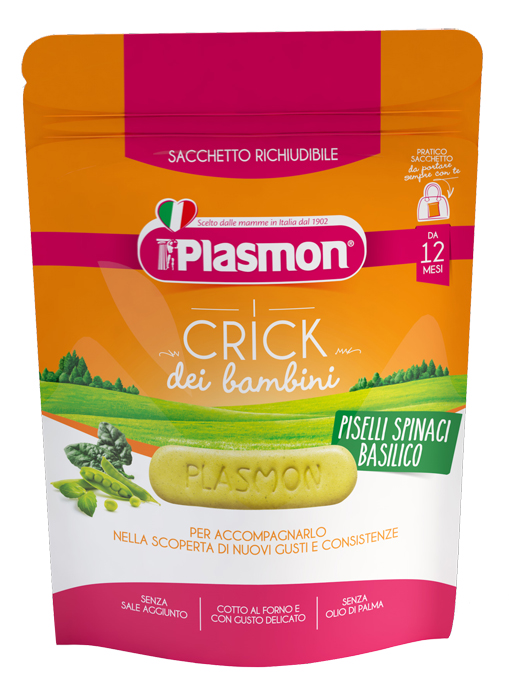 PLASMON CRICK SPINACI E PISELLI 100 G - Pharmaleader