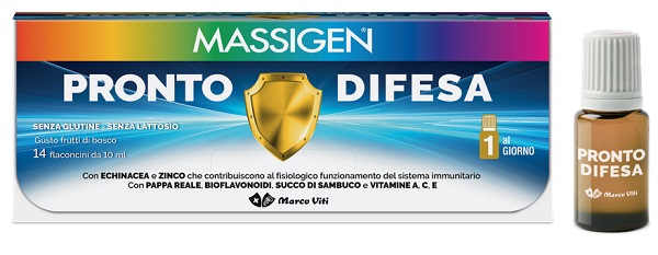 MASSIGEN PRONTO DIFESA 14 FLACONI X 10 ML - Pharmaleader