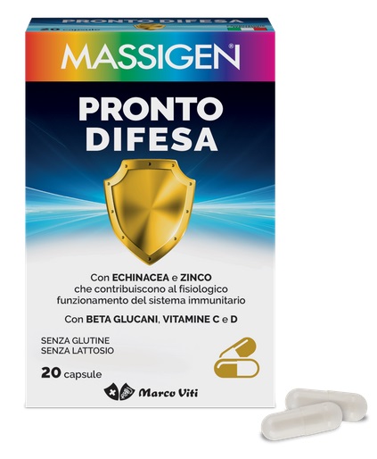 MASSIGEN PRONTO DIFESA 20 CAPSULE - Pharmaleader
