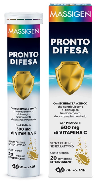 MASSIGEN PRONTO DIFESA 20 COMPRESSE EFFERVESCENTI - Pharmaleader