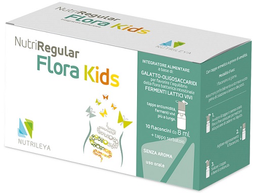 NUTRIREGULAR FLORA KIDS 10 FLACONCINI - Pharmaleader
