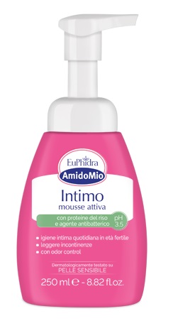EUPHIDRA AMIDOMIO INTIMO MOUSSE ATTIVA PH 3,5 250 ML - Pharmaleader