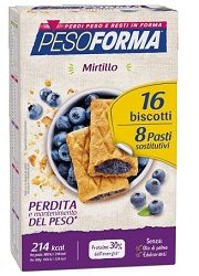 PESOFORMA BISCOTTI MIRTILLI 8 PASTI 16 BISCOTTI - Pharmaleader