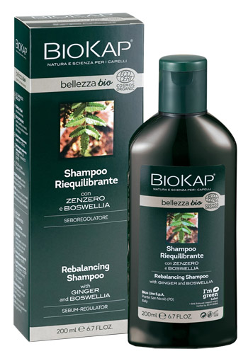 BIOKAP BELLEZZA BIO SHAMPOO RIEQUILIBRANTE COSMOS ECOCERT 200 ML BIOSLINE - Pharmaleader