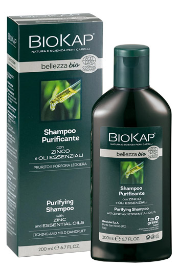 BIOKAP BELLEZZA BIO SHAMPOO PURIFICANTE COSMOS ECOCERT 200 ML BIOSLINE - Pharmaleader