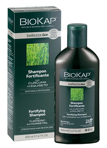 BIOKAP BELLEZZA BIO SHAMPOO FORTIFICANTE COSMOS ECOCERT 200 ML BIOSLINE - Pharmaleader