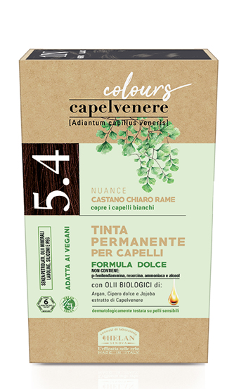 CAPELVENERE COLOURS TINTA CAPELLI 5,4N CASTANO CHIARO RAME - Pharmaleader