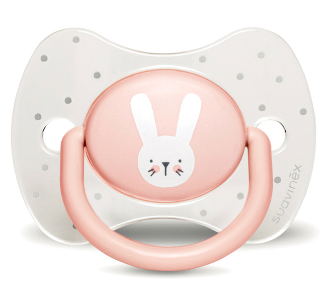 SUAVINEX HYGGE SUCCHIETTO ANATOMICO S 0/6 MESI CONIGLIO POIS ROSA CRYSTAL - Pharmaleader