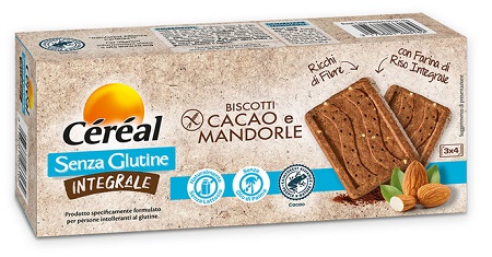 CEREAL SENZA GLUTINE INTEGRALE BISCOTTI CACAO E MANDORLE 150 G - Pharmaleader