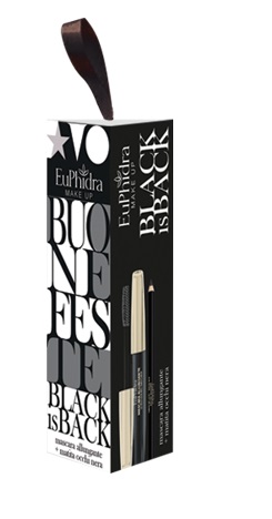 EUPHIDRA COFANETTO BLACK IS BACK 1 MASCARA ALLUNGANTE + 1 MINI MATITA NERA - Pharmaleader