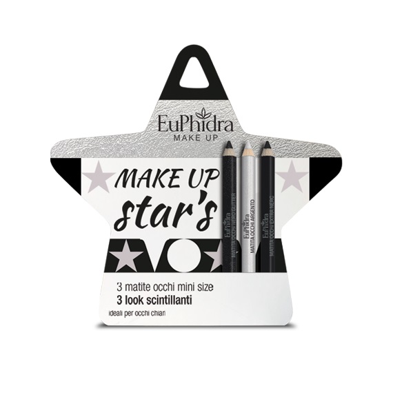 EUPHIDRA COFANETTO MAKE UP STAR'S OCCHI CHIARI 2 MATITE BLU + 1 MATITA ARGENTO - Pharmaleader