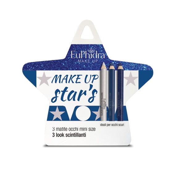 EUPHIDRA COFANETTO MAKE UP STAR'S OCCHI SCURI 2 MATITE NERO + 1 MATITA ARGENTO - Pharmaleader