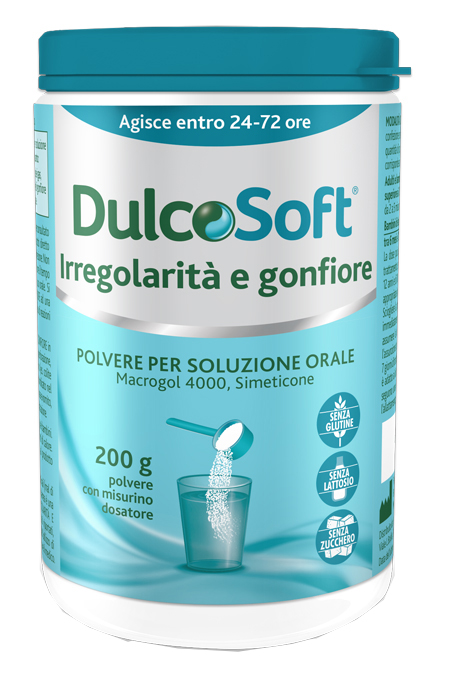 DULCOSOFT IRREGOLARITA' E GONFIORE POLVERE SOLUBILE 200 G - Pharmaleader