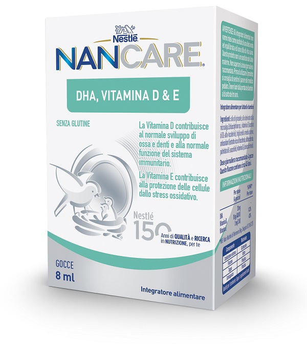 NESTLE' NANCARE DHA VITAMINA D&E GOCCE 8 ML - Pharmaleader