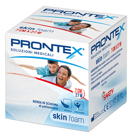 BENDA IN SCHIUMA PRONTEX SKIN FOAM M 27 X 7 CM BIANCO - Pharmaleader