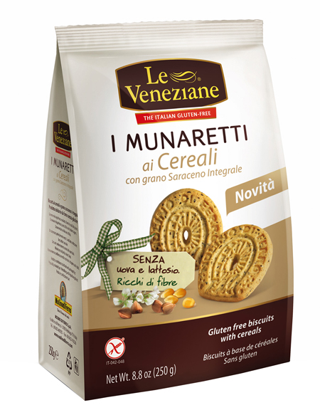 LE VENEZIANE MUNARETTI BISCOTTI CEREALI GRANO SARACENO INTEGRALE 250 G - Pharmaleader