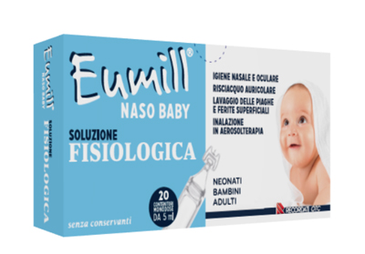 EUMILL NASO BABY SOLUZIONE FISIOLOGICA 20 CONTENITORI MONODOSE 5 ML - Pharmaleader