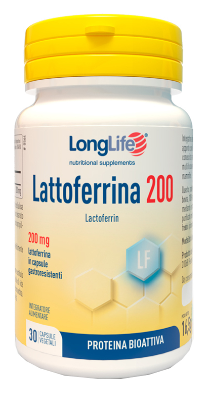 LONGLIFE LATTOFERRINA200 30 CAPSULE VEGETALI DA 550 MG - Pharmaleader
