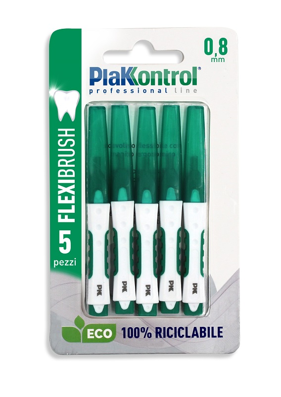 PLAKKONTROL FLEXIBRUSH SCOVOLINI INTERDENTALI 0,8 5 PEZZI - Pharmaleader