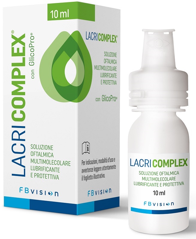 LACRICOMPLEX SOLUZIONE OFTALMICA MULTIMOLECOLARE LUBRIFICANTE PROTETTIVA 10 ML - Pharmaleader