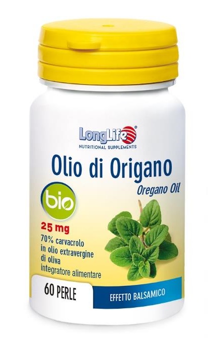 LONGLIFE OLIO ORIGANO BIO 60 PERLE DI GELATINA - Pharmaleader