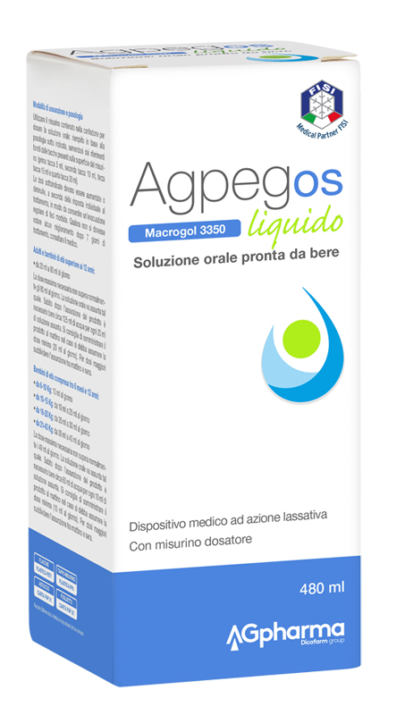 AGPEG OS MACROGOL 3350 LIQUIDO 480 ML - Pharmaleader