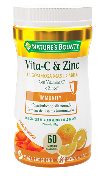 NATURE'S BOUNTY VITA-C&ZINC 60 GOMMOSE - Pharmaleader