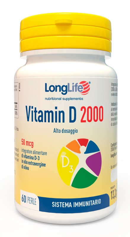 LONGLIFE VITAMIN D 2000 UI 60 PERLE - Pharmaleader