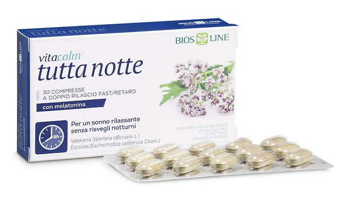 VITACALM TUTTA NOTTE CON MELATONINA 60 COMPRESSE - Pharmaleader