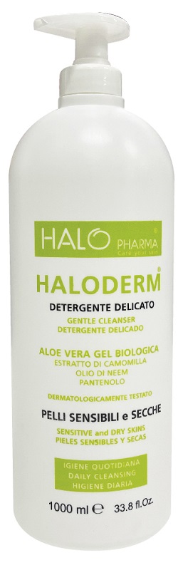 HALODERM DETERGENTE DELICATO 1 L FLACONE HDPE2 TAPPO C/PP92 - Pharmaleader