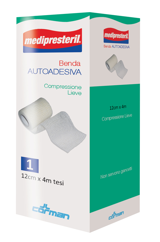 MEDIPRESTERIL BENDA AUTOADESIVA 12X400 CM 1 PEZZO - Pharmaleader