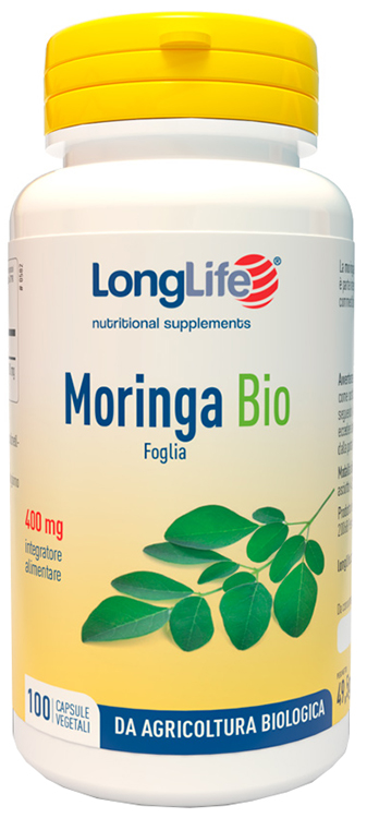LONGLIFE MORINGA BIO 100 CAPSULE VEGETALI - Pharmaleader