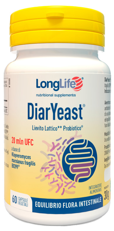 LONGLIFE DIARYEAST 60 CAPSULE VEGETALI - Pharmaleader