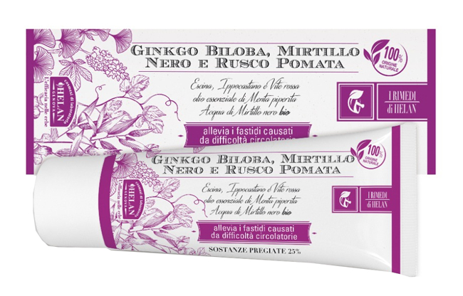 I RIMEDI DI HELAN GINKGO BILOBA MIRTILLO NERO RUSCO POMATA 75 ML - Pharmaleader